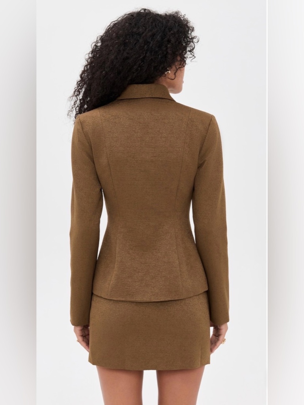 NWT Reformation Chloe Two-Piece Set in Chestnut Size 2 - Picture 3 of 14